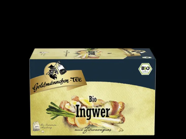 Goldmännchen-TEE Biotee | Ingwer mit Zitronengras